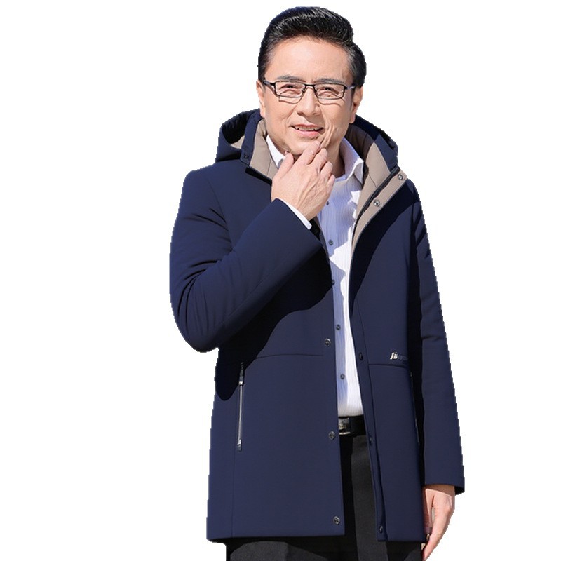 Chaqueta Térmica de Algodón para Adultos Mayores de Poliéster con Forro Polar para Invierno image 6