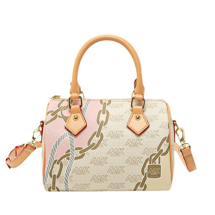 넷 레드 봉투 보스턴 베개 가방 여성의 2024 가을 겨울 새로운 패션 올 매치 가죽 핸드백 여성의 크로스 바디 작은 가방