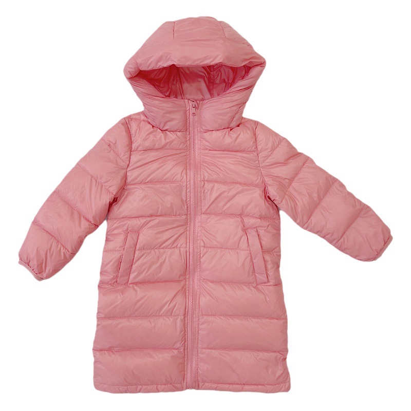 Chaqueta de invierno para niños ligero estilo coreano de longitud media otoño e invierno pato blanco abajo chaqueta para niños top