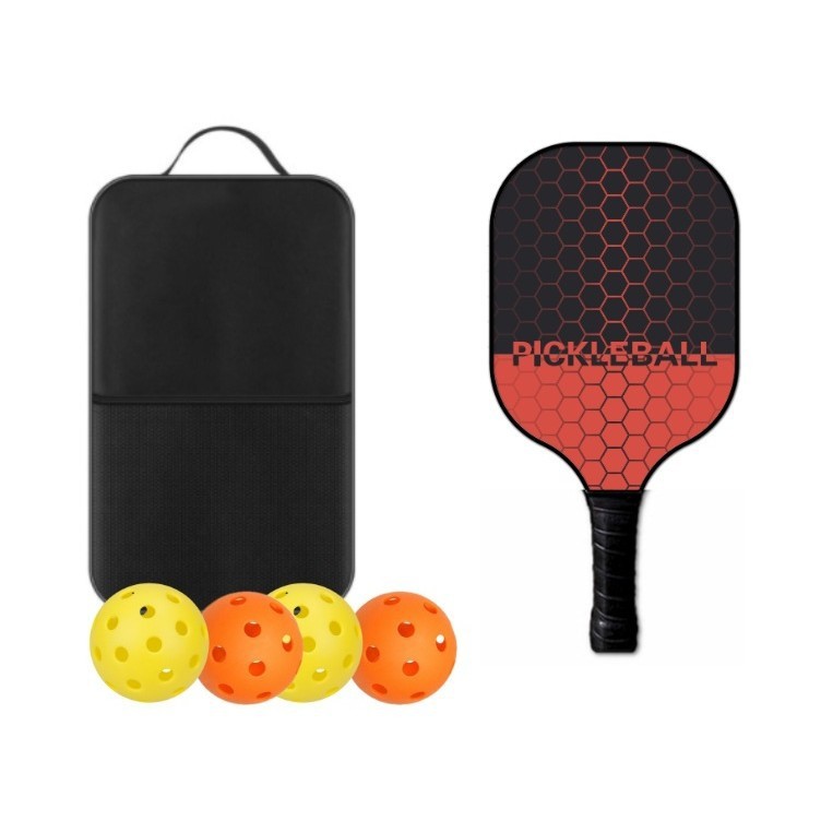 屋内屋外のPickleballのトレーニング娯楽ガラス繊維のピクチャーのラケットのガラス繊維のピクチャーの穴のボールのラケット|undefined