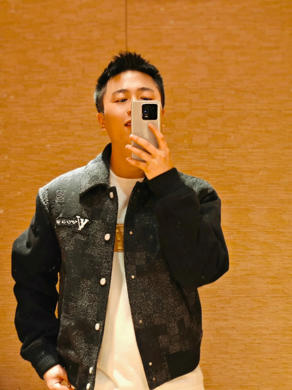 正确版原标V25提花棋盘格经纬纱无领休闲西装夹克外套男女同款|undefined
