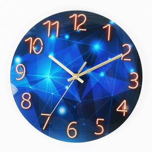 Wall clock minimalist modern glass living room���R���s�F��