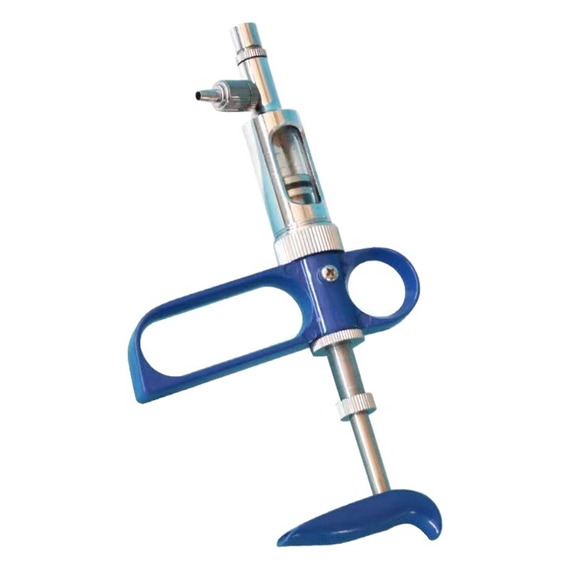 Jeringa ajustable continua pistola de inyección vacuna jeringa de metal herramienta de inyección jeringa veterinaria ajustable