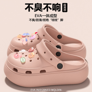 Baotou Sandals for Women's Summer Outer Wear 2025 New Cartoon Cute Non-Slip Thick-Soled Ladies Slippers for Women