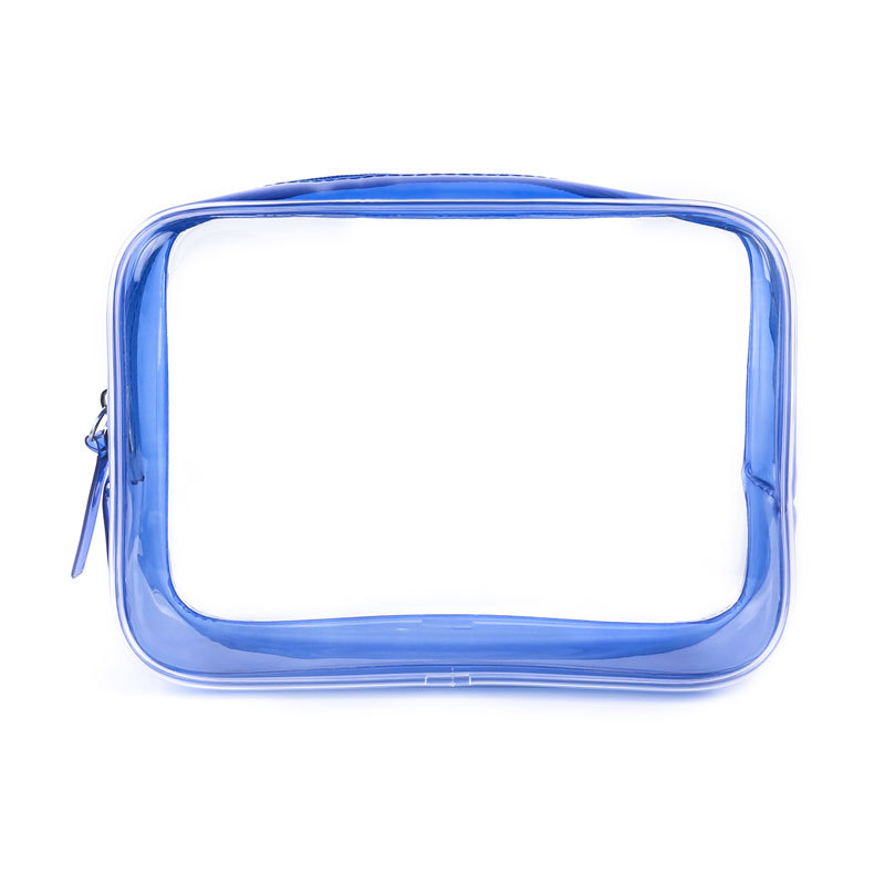 Bolsa de cosméticos transparente de PVC transfronterizo Conjunto de 4 piezas Bolsa de almacenamiento de lavado impermeable de viaje multifuncional de gran capacidad en stock