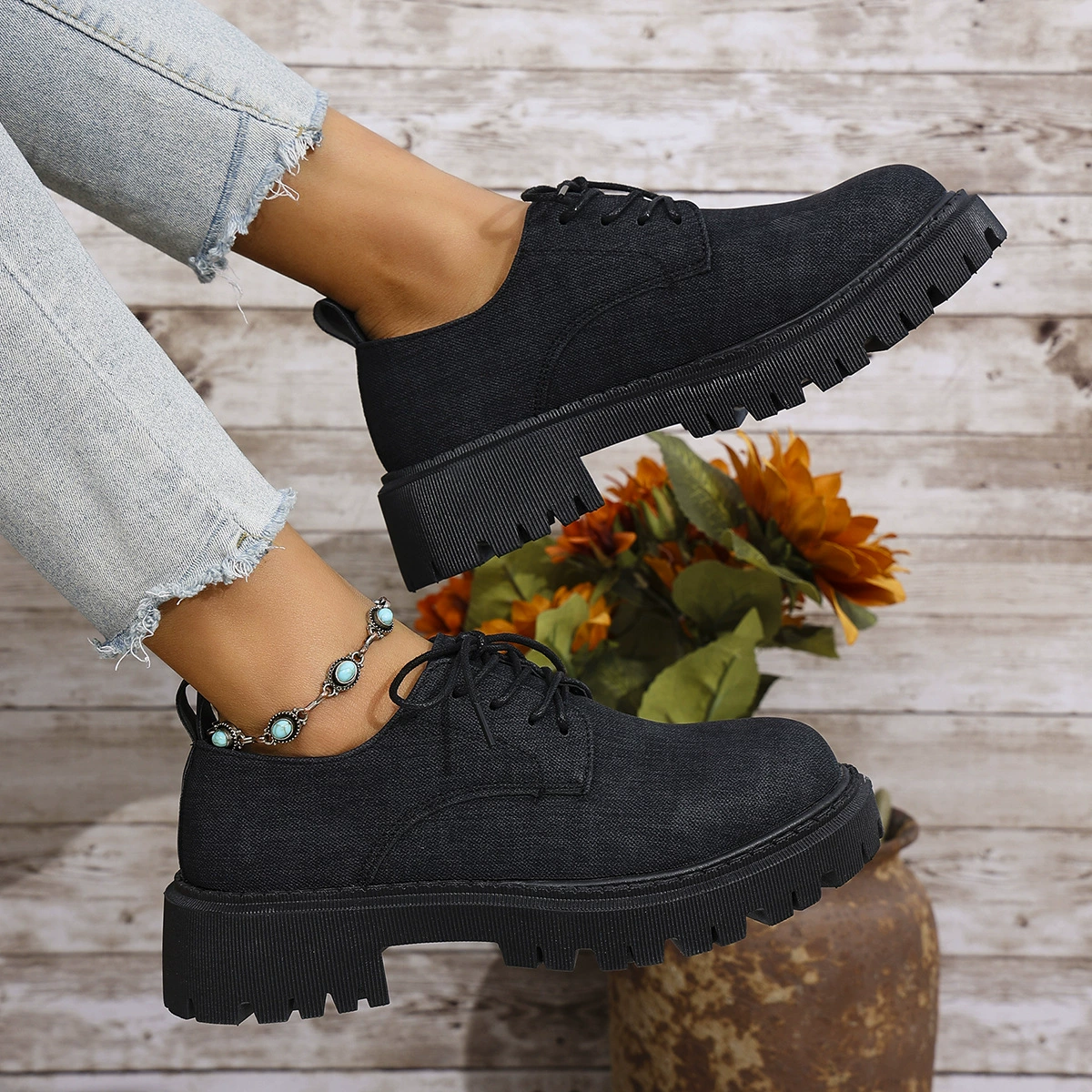 Трансграничная внешняя торговля Весенняя и осенняя обувь Lefu Женская обувь на мягкой подошве