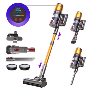 [New Product Launch] Lightweight Wireless High-Power Vacuum Cleaner Household Green Light Large Suction Mite Removal Cat Hair Vacuum Cleaner