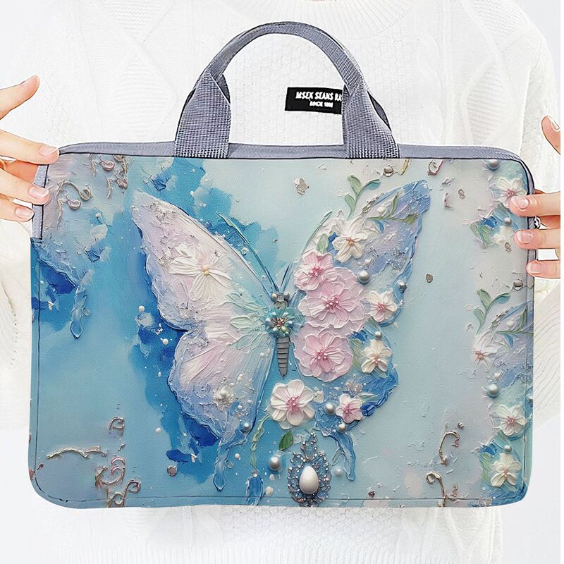 Fresh Butterfly Print Computer Bag, Trendy Laptop Protective Cover, High-Value Storage Bag, Wholesale Starting from One Piece, Hot Sale Fresh Butterfly Print Computer Bag, Trendy Laptop Protective Cover, High-Value Storage Bag, Wholesale Starting from One Piece, Hot Sale
