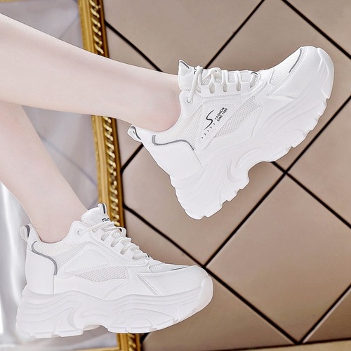 Women's Breathable Sneakers with Invisible Heel Lift, Stylish and Versatile Summer Loafers for Outdoor Activities