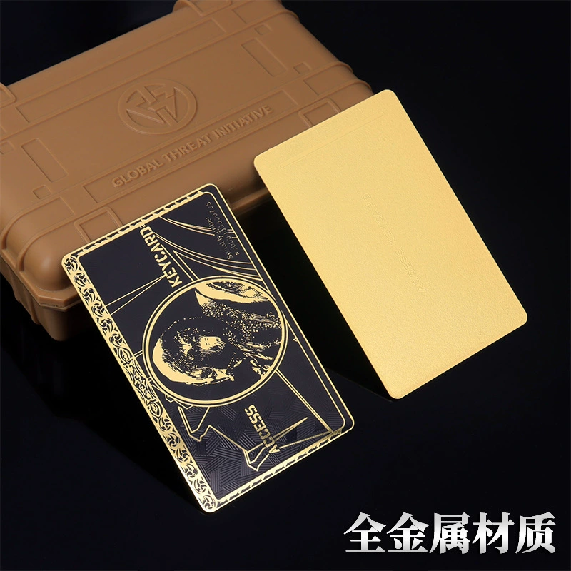 [Black Gold Card] Zeus сказал игра периферия Металлическая карта ключ Президентский номер Карта игры NFC активация карты