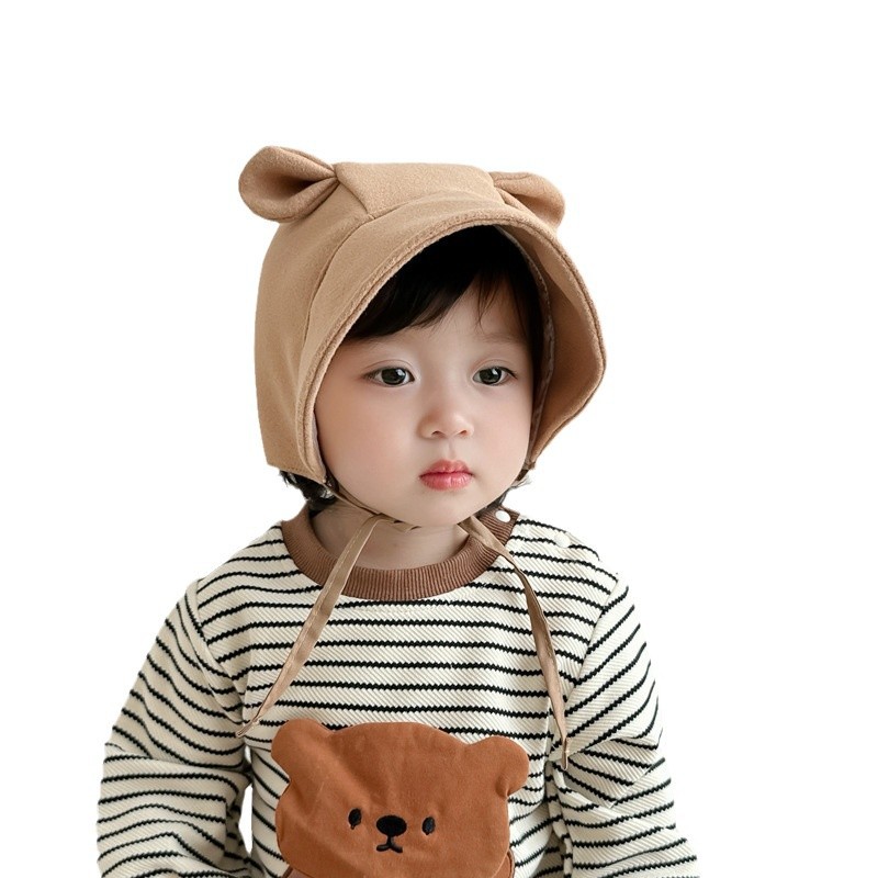 Sombreros para bebés otoño lindos pequeños oídos gorras para bebés super lindos protectores de oídos para bebés niños y niñas gorras de moda
