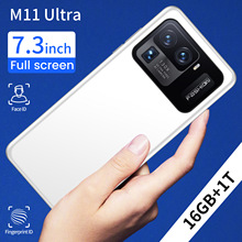 跨境手机厂家M11 Ultra 真穿孔7.3寸大屏800万像素 2+16 安卓8.1