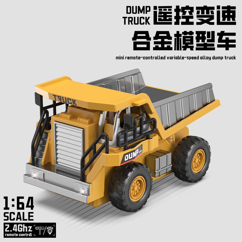 Mini excavadora de escala completa camión elevadora de control remoto vehículo de ingeniería modelo de niño regalos de Año Nuevo
