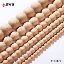 亚马逊高品质实木珍珠线条东阳木雕半圆腰线背景墙吊顶压边条定制