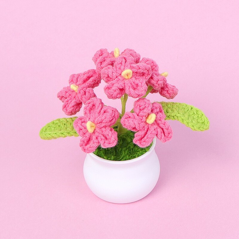 完成したウールひまわり鉢植えスズラン造花チューリップデスクトップ装飾品バレンタインデー教師クラスメートギフト|undefined