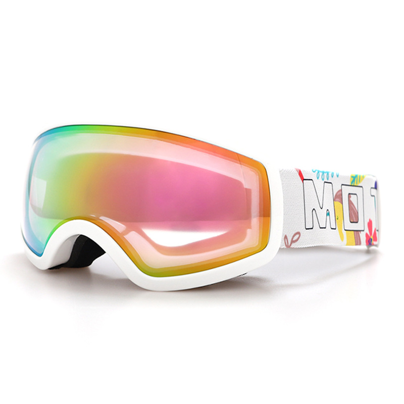 Παιδικά διπλής στρώσης σφαιρικά γυαλιά σκι αντιθαμβωτικής προστασίας, εξοπλισμός γυαλιών εξωτερικού χώρου για παιδιά, ηλικίες 6-14 ετών_voghion.com