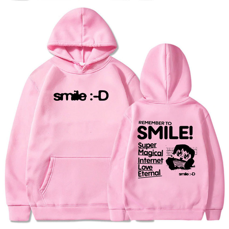 Printed Clothing Porter Robinson Smile World Tour 2025/2025 Sweatshirt Women's Winter Hooded Sports