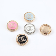 女士外套针织衫纽扣大衣风衣毛衣扣子小香风合金电镀批发金属扣