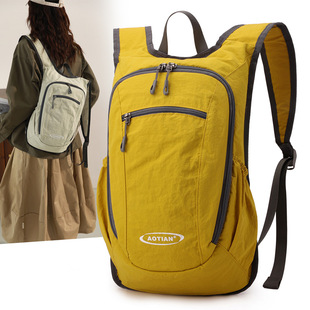 Cross-Border New Travel Bag, Women's Casual School Bag, Folding Bag, Outdoor Sports Bag, Lightweight Hiking Backpack, Men's Backpack