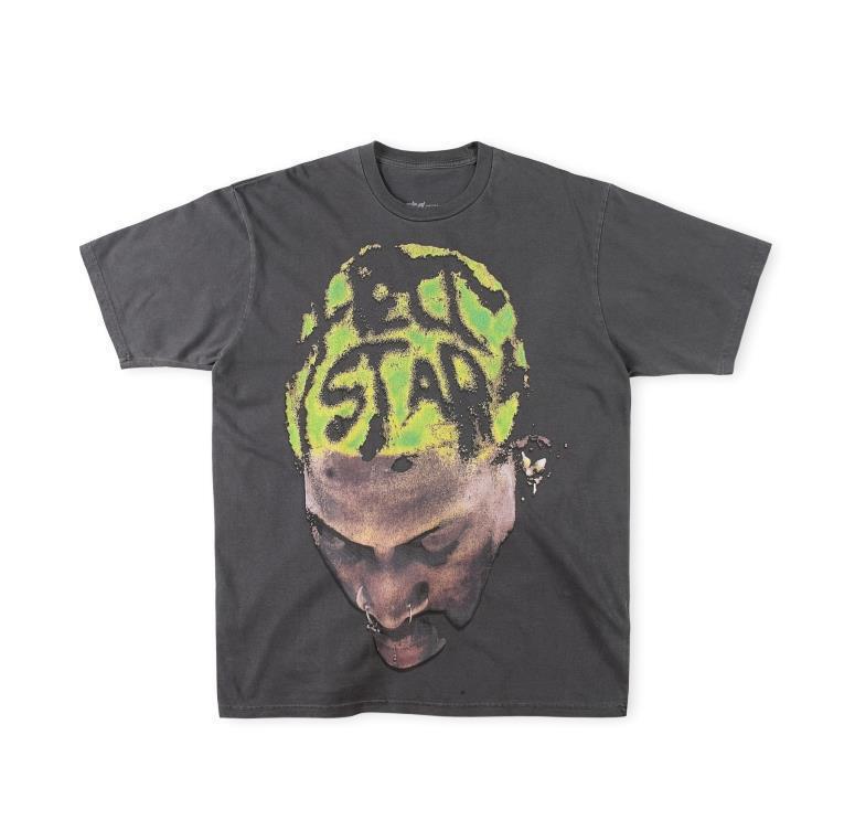 国境を越えた卸売りヴィンテージの新しいアメリカの潮牌鬼面stuios半袖tシャツ男女同金|undefined