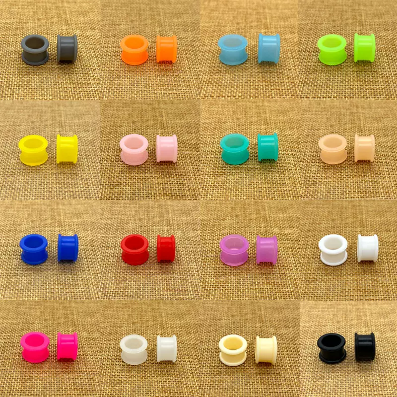 跨境柔软厚耳廓亚马逊EBAY穿刺饰品WISH扩耳器滑轮硅胶耳扩