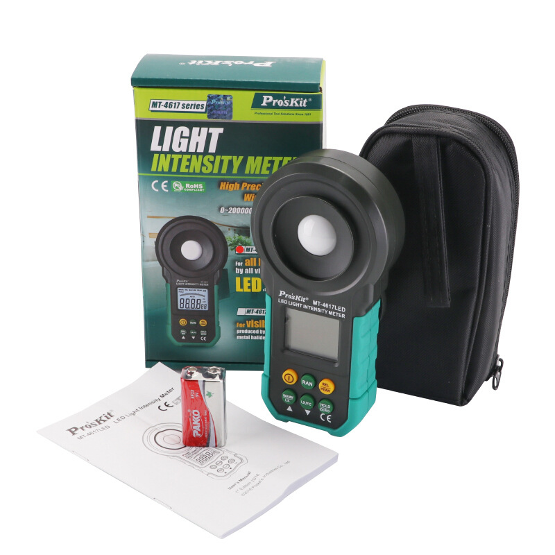 台湾宝工LED照度计照明测量仪器光度计测光仪亮度仪MT-4617LED-C-阿里巴巴