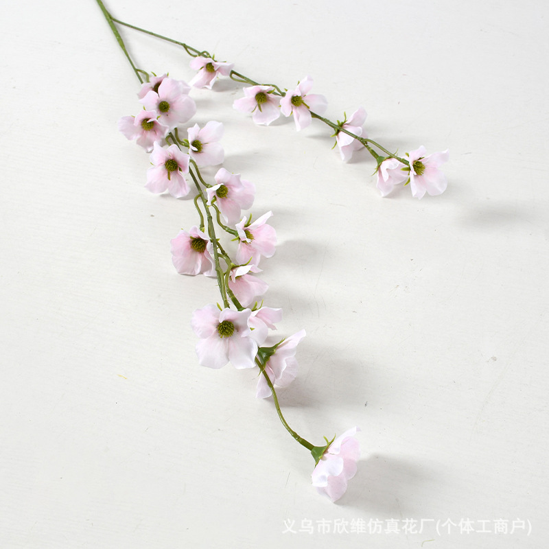 Decoración del auditorio de bodas de flores artificiales rosa, decoración de la pared de fondo de flores falsas, decoración de la pared, techo de flores, guía de la carretera, arreglo floral, Juanhua