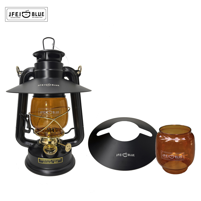 British JFEIBLUE vintage traditional kerosene lamp camping lamp lantern outdoor portable lamp old-fashioned oil lamp 24cm high