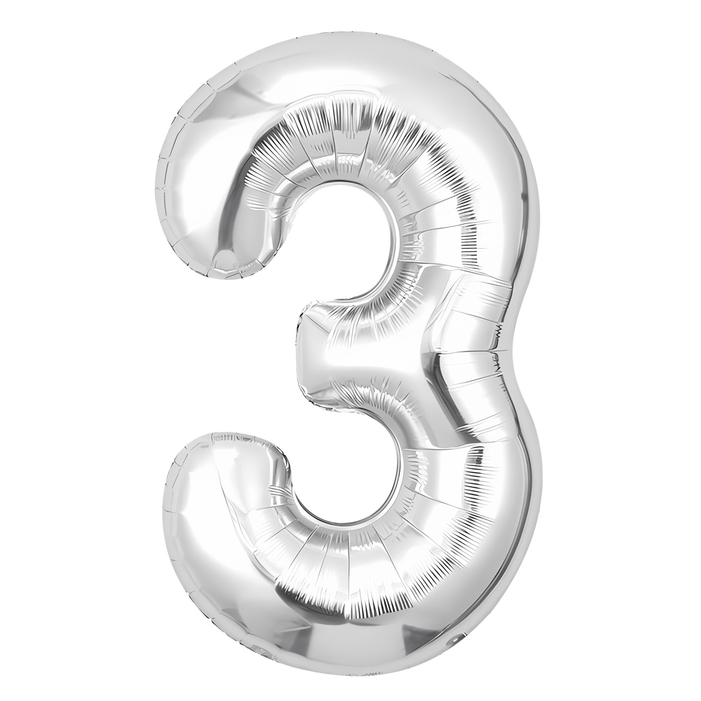 Silver Digital Age 32 pulgadas cumpleaños tarjeta de papel independiente transfronteriza embalaje versión estadounidense película de aluminio delgado decoración de globo flotante