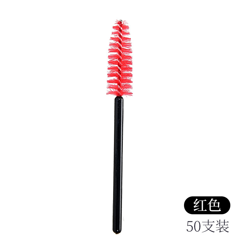 Nuevo cepillo de pestañas de nylon de barra corta, cepillo de pestañas de color, cepillo de pestañas de barra negra, herramienta de maquillaje de cepillo de pestañas universal portátil