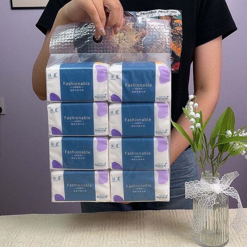 8 packs of paper-drawing wholesale household tissue large bag paper-drawing napkin extraction air cushion face towel 8 packs of paper-drawing wholesale household tissue large bag paper-drawing napkin extraction air cushion face towel