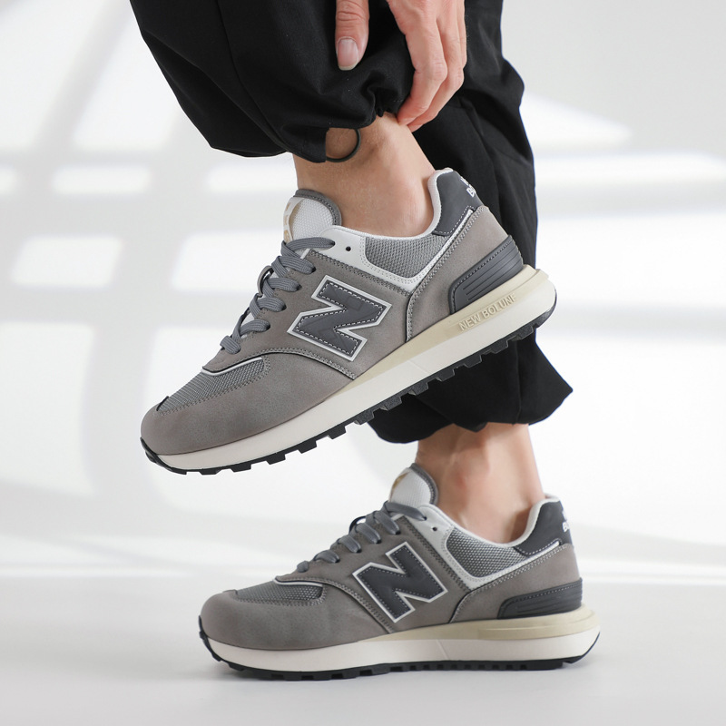 Spring and Autumn New Balance Cool Running Classic N-Shaped Height Increasing 574 Sports Shoes Outdoor Casual Versatile Couple Style Sports Shoes for Women