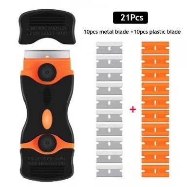 Raspador de limpieza de doble cabeza pala de pegamento polarizado OCA pegamento seco pegamento UV pantalla del teléfono móvil pala de eliminación de pegamento hoja de plástico