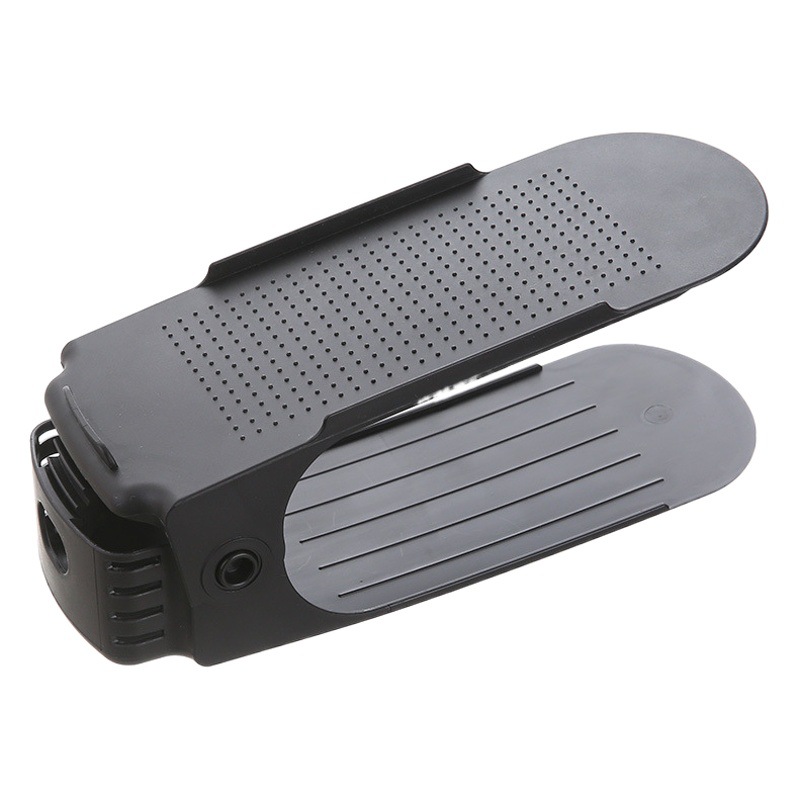 [20 piezas] Zapateros de plástico, de doble capa, integrados, ajustables y antideslizantes, que ahorran espacio para armarios de zapatos.