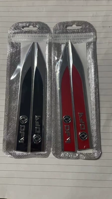 Body sticker Plate Side Label Blade Decorative - pair-dongfeng-red