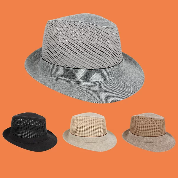Manufacturer Supplies Outdoor Beach Hats, Sun Hats for Middle-Aged and Elderly Men, Summer Mesh Casual Hats for the Elderly