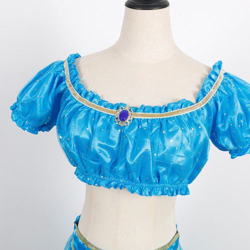 Aladdin Magic Lamp Indian Costume Belly Dance Performance Costume Jasmine Princess Adult Cosplay Anime Costume
