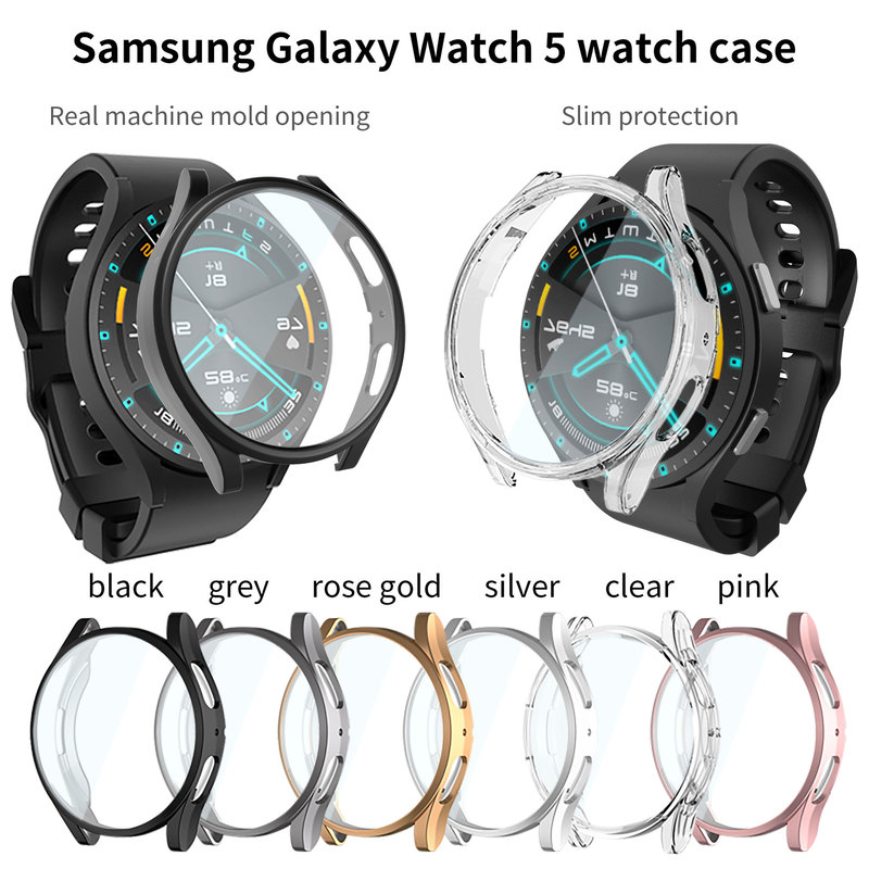 Applicable to Samsung Galaxy watch 5 watch electroplated tpu all-inclusive case 40mm/44mm protective case Applicable to Samsung Galaxy watch 5 watch electroplated tpu all-inclusive case 40mm/44mm protective case