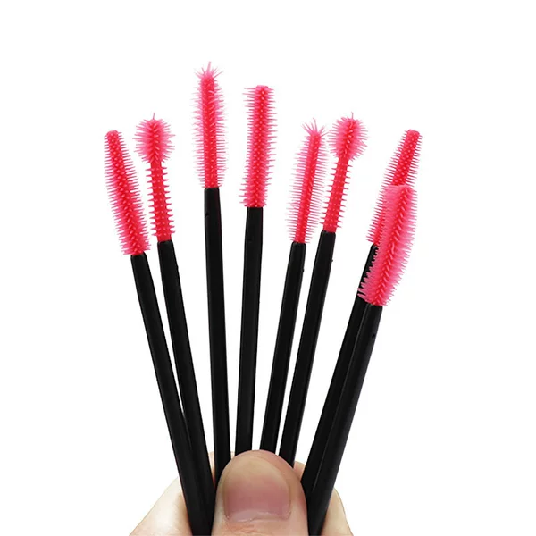 Factory wholesale tower type silicone eyelash brush portable disposable eyelash comb eyebrow brush eyelash makeup eyebrow brush