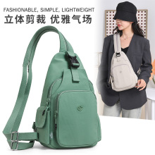 捷朗仕胸包2025春季新款女士单肩包出行斜挎包双肩小包尼龙布女包
