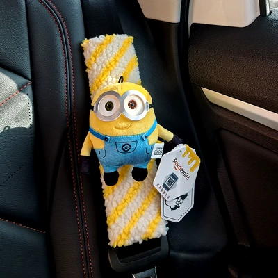 Car Gift, Seat belt shoulder pad - bob-beige-1-shoulder-pad
