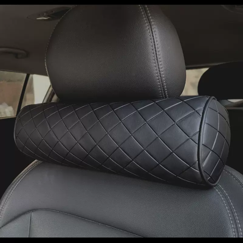 韩国新款护颈枕汽车头枕车载颈垫靠枕圆枕车内用品颈枕颈丝绵椎枕