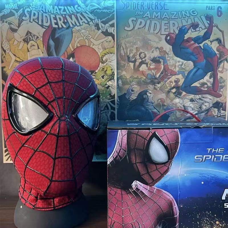 Cross-Border Amazing Spider-Man Headgear with Electric Blinking Ring, Remote Control Venom Wearable Cosplay Glowing Mask Cross-Border Amazing Spider-Man Headgear with Electric Blinking Ring, Remote Control Venom Wearable Cosplay Glowing Mask