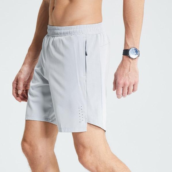 Pantalones cortos deportivos transfronterizos para hombres, verano, secado rápido, entrenamiento transpirable, baloncesto, pantalones deportivos para correr, pantalones cortos perforados con láser de cinco puntos