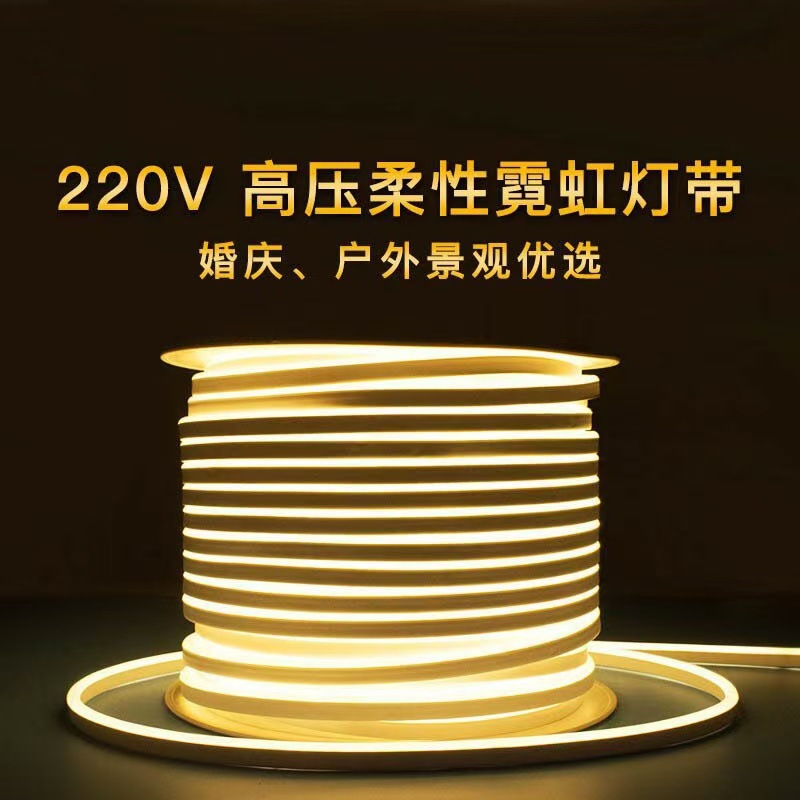 LED flexible con lámpara de neón de bajo voltaje 112V / 220V alto voltaje anuncio de señalización modelado lámpara decorativa barra de neón al por mayor