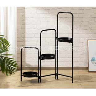 Spot Foreign Trade Nordic Simple Iron Flower Stand Foldable Home Balcony Living Room Floor-Standing Flower Stand Green Plant Flower Stand
