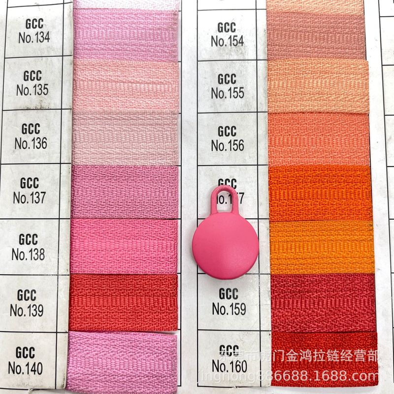 5番ハードゴムのチェーンの頭の包みの服のtpuプラスチックのナイロンの頭の円形の5番の射出成形の頭|undefined
