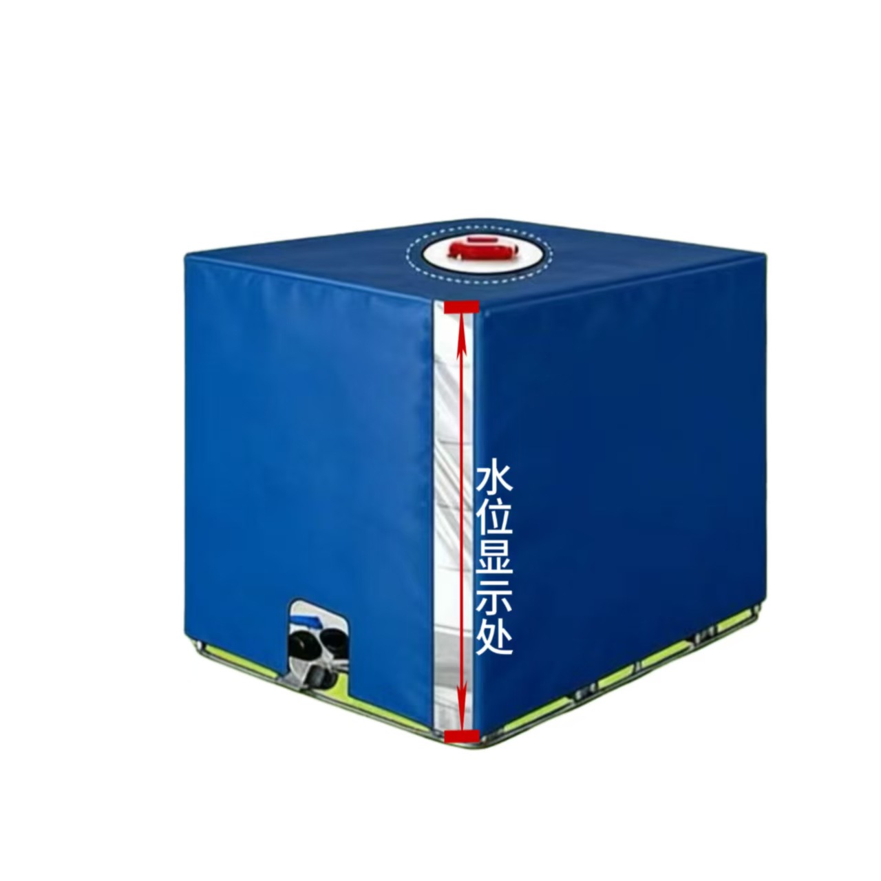 Transfronterizo IBC tonelada cubierta de tanque de agua al aire libre gruesa tela oxford impermeable tanque de almacenamiento de agua protector solar cubierta protector de polvo personalizada
