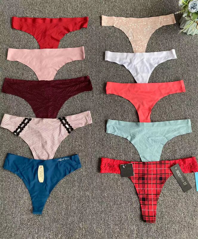 Cross-border foreign single sexy thong bikini pants brand Miscellaneous underwear women's large size mixed Women's briefs Cross-border foreign single sexy thong bikini pants brand Miscellaneous underwear women's large size mixed Women's briefs