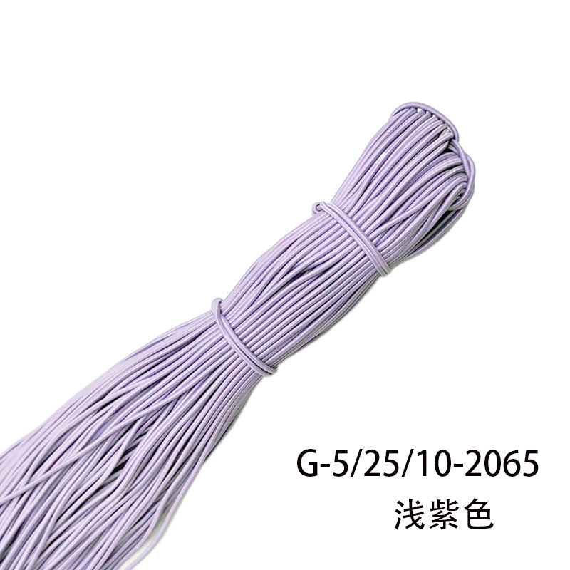 メーカー在庫卸売 2.5 ミリメートルラウンド弾性ロープカラーゴムラテックス高弾性ゴムバンド衣類アクセサリー弾性ロープ|undefined